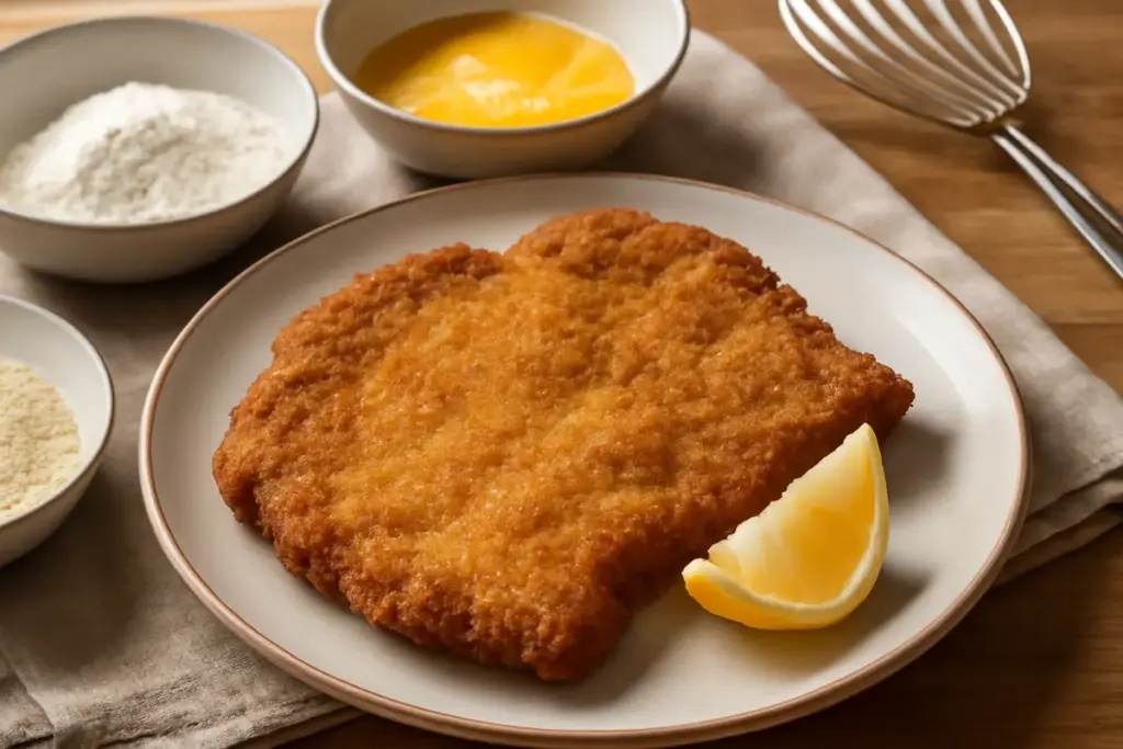 Cotoletta alla milanese fatta in casa croccante come in rosticceria: la doppia impanatura spiegata