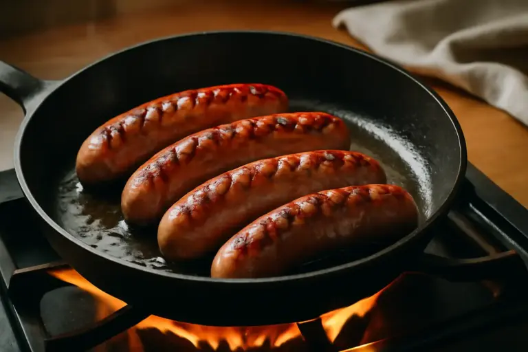 Salsicce in padella senza che restino crude dentro: la combinazione di fuoco che offre il massimo del sapore