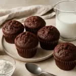 Muffin soffici al cacao ricetta semplice: la dose di latte che cambia la texture