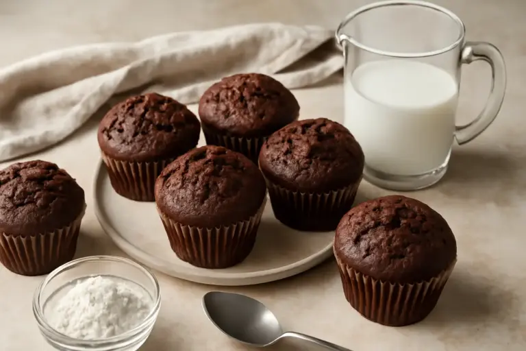 Muffin soffici al cacao ricetta semplice: la dose di latte che cambia la texture