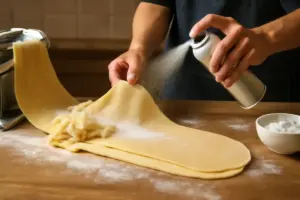 Cosa fare se la pasta fresca si appiccica durante la stesura? La soluzione rapida che non sporca