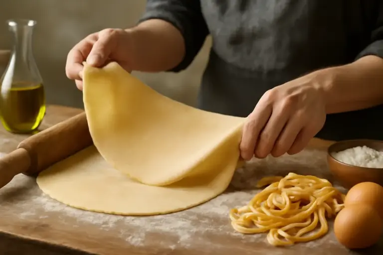 Ricetta tagliatelle fatte in casa passo passo: il semplice trucco per una sfoglia elastica