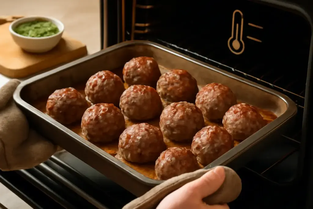 Polpette di carne al forno senza seccarle: la cottura graduale che trattiene la morbidezza