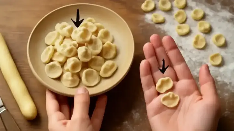 Cavatelli con incavo poco profondo: perché dimensione del pezzo e pressione del dito cambiano la forma